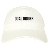 Goal Digger Dad Hat in White
