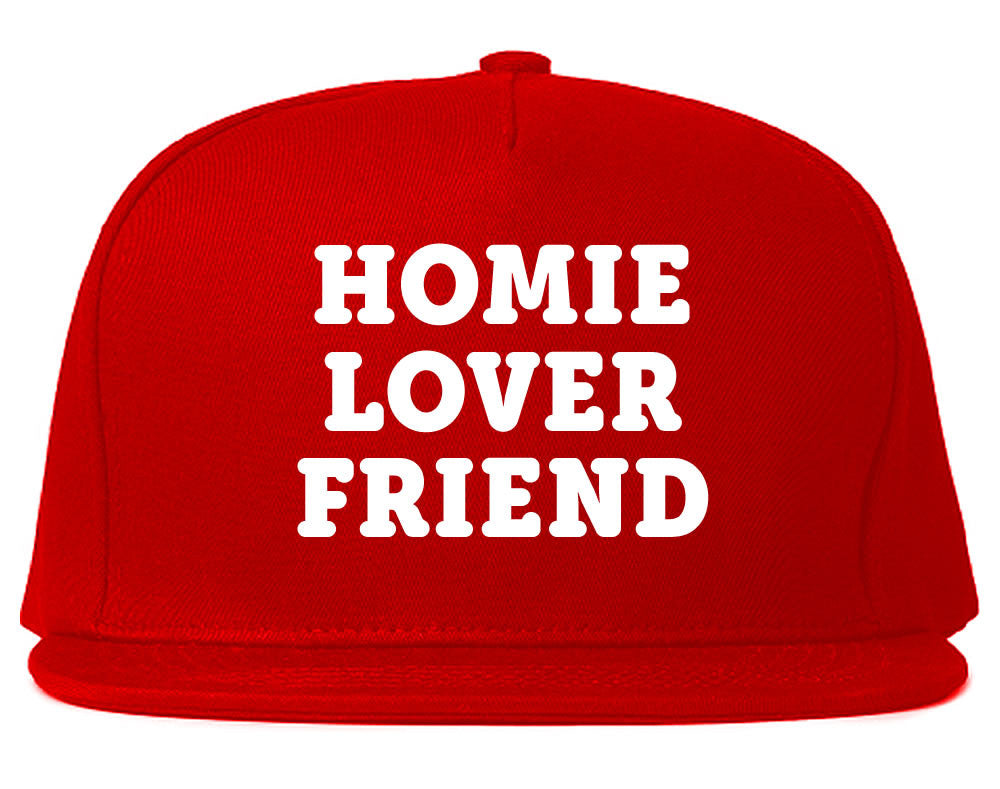Very Nice Homie Lover Friend Black Snapback Hat Red