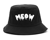 Meow Cute Goth Cat Bucket Hat by Very Nice Clothing