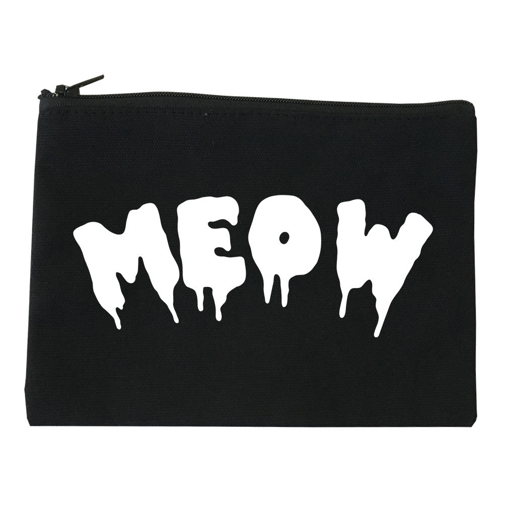 Meow Cute Goth Cat Makeup Bag by Very Nice Clothing