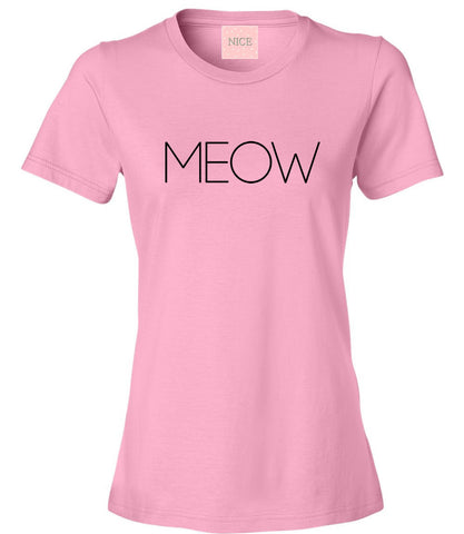 Very Nice Meow Cats Kittens Kitty Womens T-Shirt Tee White