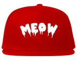 Meow Cute Goth Cat Snapback Hat by Very Nice Clothing