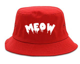 Meow Cute Goth Cat Bucket Hat by Very Nice Clothing
