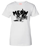 Meow Cute Goth Cat T-Shirt by Very Nice Clothing