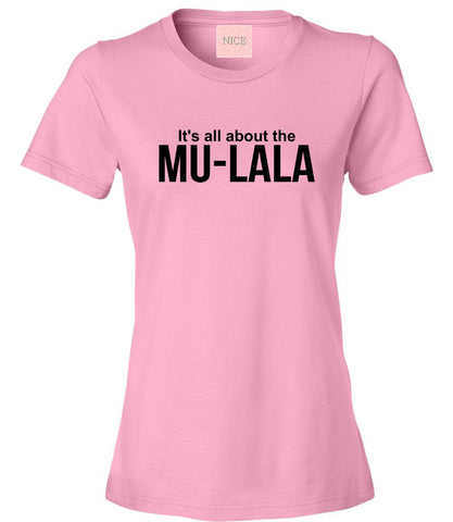 Very Nice Mu-LaLa Riri Boyfriend Womens T-Shirt Tee White