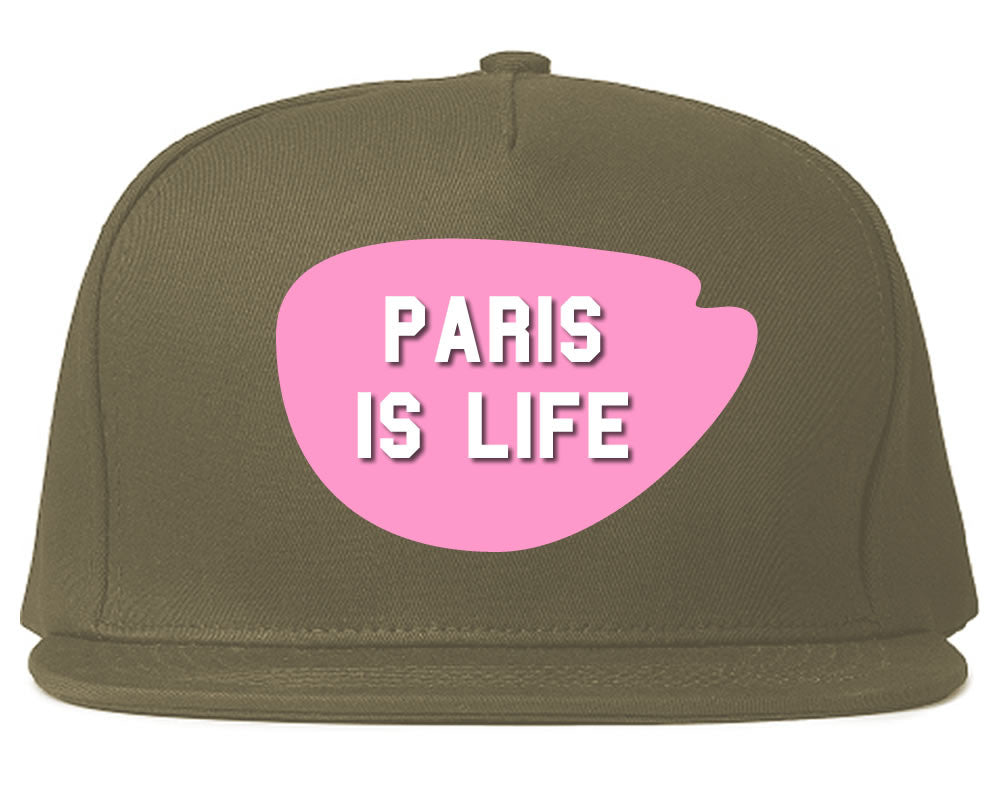 Very Nice Paris Is Life France Black Snapback Hat