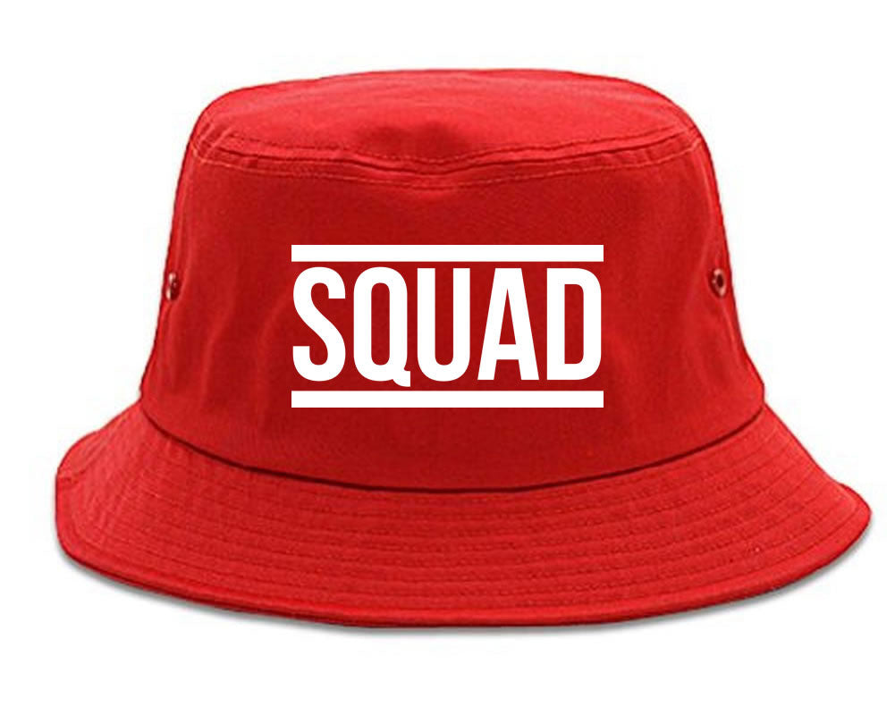 Very Nice Squad Crew Blogger Black Bucket Hat Red