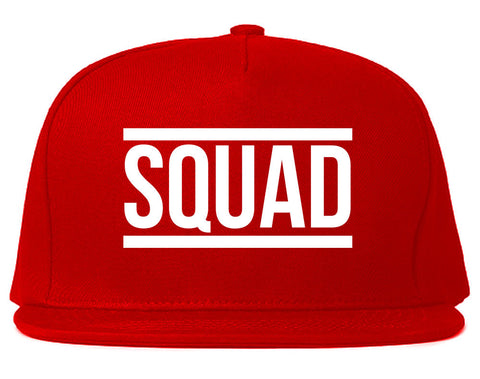 Very Nice Squad Crew Blogger Black Snapback Hat Red