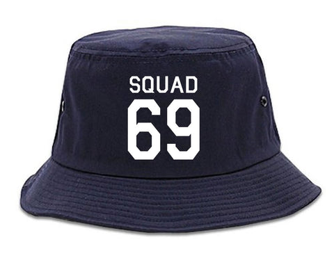 Very Nice Squad 69 Team Jersey Bucket Hat Navy Blue