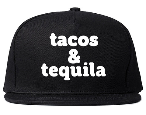 Tacos And Tequila Snapback Hat by Very Nice Clothing