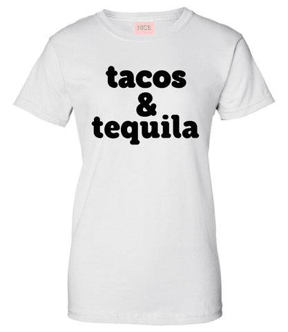 Tacos And Tequila T-Shirt by Very Nice Clothing