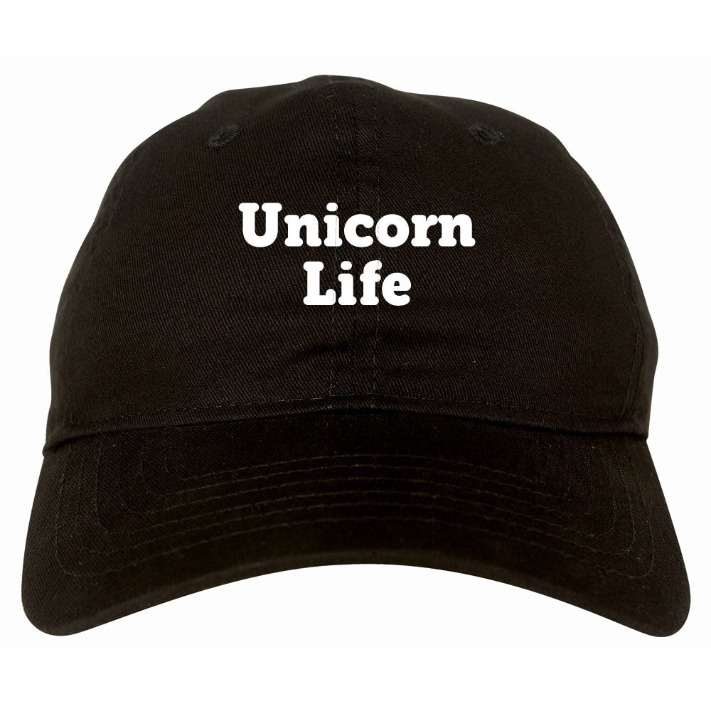 Unicorn Life Dad Hat in Black