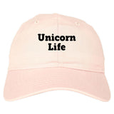 Unicorn Life Dad Hat in Pink