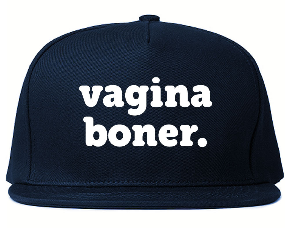 Very Nice Vagina Boner Female Black Snapback Hat Navy Blue