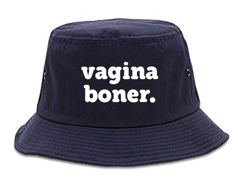 Very Nice Vagina Boner Female Black Bucket Hat Navy Blue