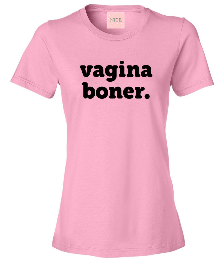 Very Nice Vagina Boner Boyfriend Womens T-Shirt Tee White