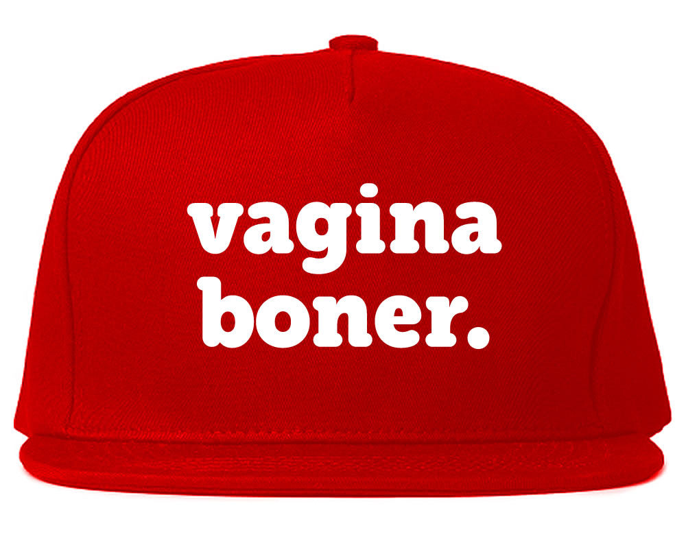 Very Nice Vagina Boner Female Black Snapback Hat Red