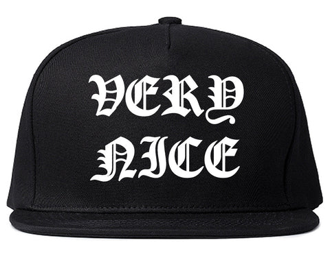 Very Nice Old English Snapback Hat by Very Nice Clothing