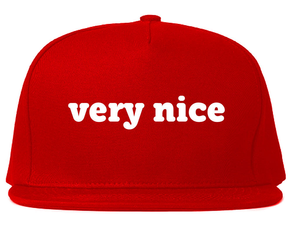 Very Nice Font Style Logo Black Snapback Hat Red