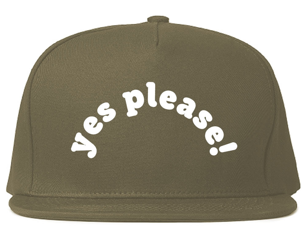 Very Nice Yes Please Girls Black Snapback Hat